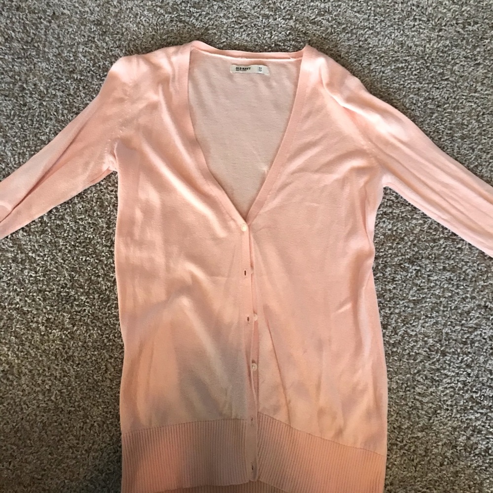 Peach cardigan